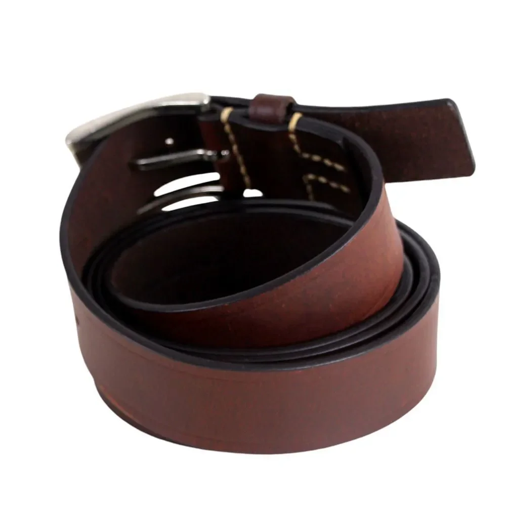 CLASSIC SADDLE BROWN GENUINE LEATHER 1 3/8